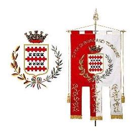 Immagine dello stemma e del gonfalone del Comune di Borgaro